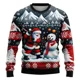 thumbnail image 2 of Sudadera navideña para hombre y mujer, 24 unidades, con estampado 3D de muñeco de nieve y Papá Noel, feo suéter navideño, unisex, para fiestas navideñas, 2 of 5