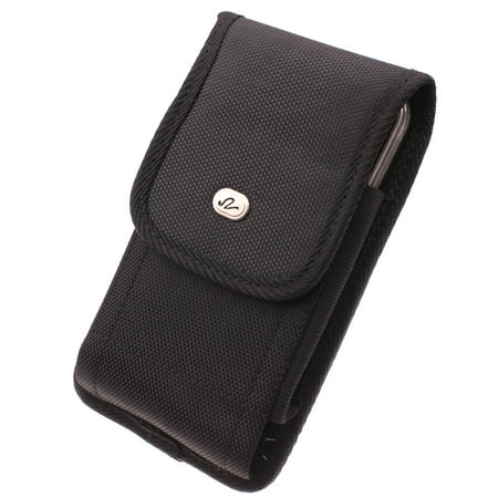 For TCL 30 T - Case Belt Clip Rugged Holster Canvas Cover Pouch Carry