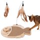 thumbnail image 1 of Rascador para Gatos PAWISE en Forma de Pez de Sisal 36x26 cm, 1 of 6