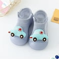 thumbnail image 2 of Aayomet Baby Slippers Cartoon Socks Shoes Toddler WarmThe Floor Socks Non Slip Prewalker Shoes (Blue, 4.5 ), 2 of 3
