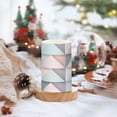 thumbnail image 2 of Yayeee Flameless Candles with Remote Flickering Battery Operated Multi Color Changing, Green Geometric, 2 of 7