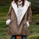 thumbnail image 1 of Chaquetas y abrigos casuales con capucha y manga larga para mujer, chaquetas acolchadas cálidas para mujer, chaqueta acolchada lisa con estampado floral de manga larga, abrigos con bolsillos, blusa pa, 1 of 7