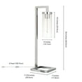 thumbnail image 6 of Evelyn&Zoe Modern Metal Table Lamp with Seeded Glass Shade, 6 of 10