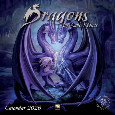 Dragons by Anne Stokes Wall Calendar 2026 (Art Calendar), (Paperback)
