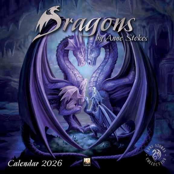 Dragons by Anne Stokes Wall Calendar 2026 (Art Calendar), (Paperback)