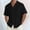 Black, variant on Baqcunre Shirts For Men Summer Men'S Short Sleeve Cardigan Shirt Beach Casual Shirt Men'S Polo Shirts Tops For Men Black L
