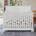 4in1 Convertible Crib, Traditional Farmhouse Style Baby Crib