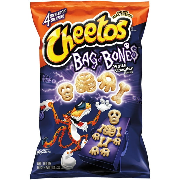 Cheetos Bag of Bones White Cheddar Cheese Flavored Snacks, 8 Oz
