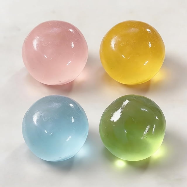 Pelota Antiestrés Sensorial de Crecimiento Lento: Textura Suave y Relajante con Aceite MNFD
