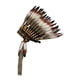 thumbnail image 2 of Tocado de plumas artificiales estilo , diadema unisex para fiestas y espectáculos de danza., 2 of 10