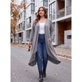 thumbnail image 3 of Cueply Women's Plus Size Cardigan Lightweight Long Sleeve Maxi Long Knitted Tops Open Front Sweater, 3 of 8