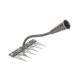 thumbnail image 4 of Rastrillo desmalezador de metal resistente para jardín, herramienta para cultivar, labrar tierra, parterres y jardines. 6 dientes, 4 of 8