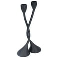 thumbnail image 1 of Candlesticks, Romantic Style Candle Holder 2 Pcs Rustic Black  For Bars For Restaurants, 1 of 8
