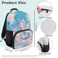 thumbnail image 7 of Pzuqiu Flower Dragon Kids Backpack for Students Age 6-18 Breathable Large Capacity 17 Inch Schoolbag for Preschool Elementary Middle High School Back to School Travel Use, 7 of 7
