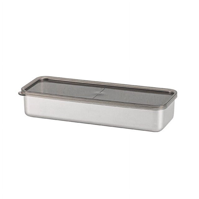 Contenedor de almacenamiento de alimentos Caja de almacenamiento de cocina de acero inoxidable con tapa a prueba de fugas Accesorios de cocina 1000ML