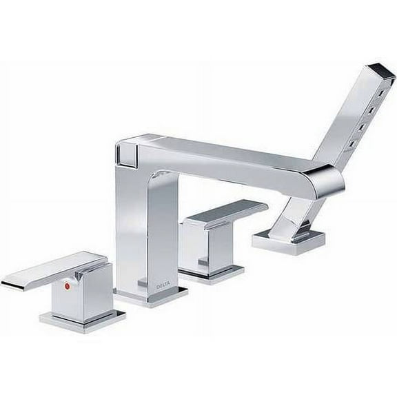 Delta Ara Roman Tub with Hand Shower Trim, Chrome
