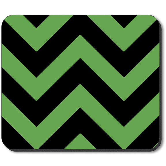 Art Plates Mouse Pad - Green Chevron