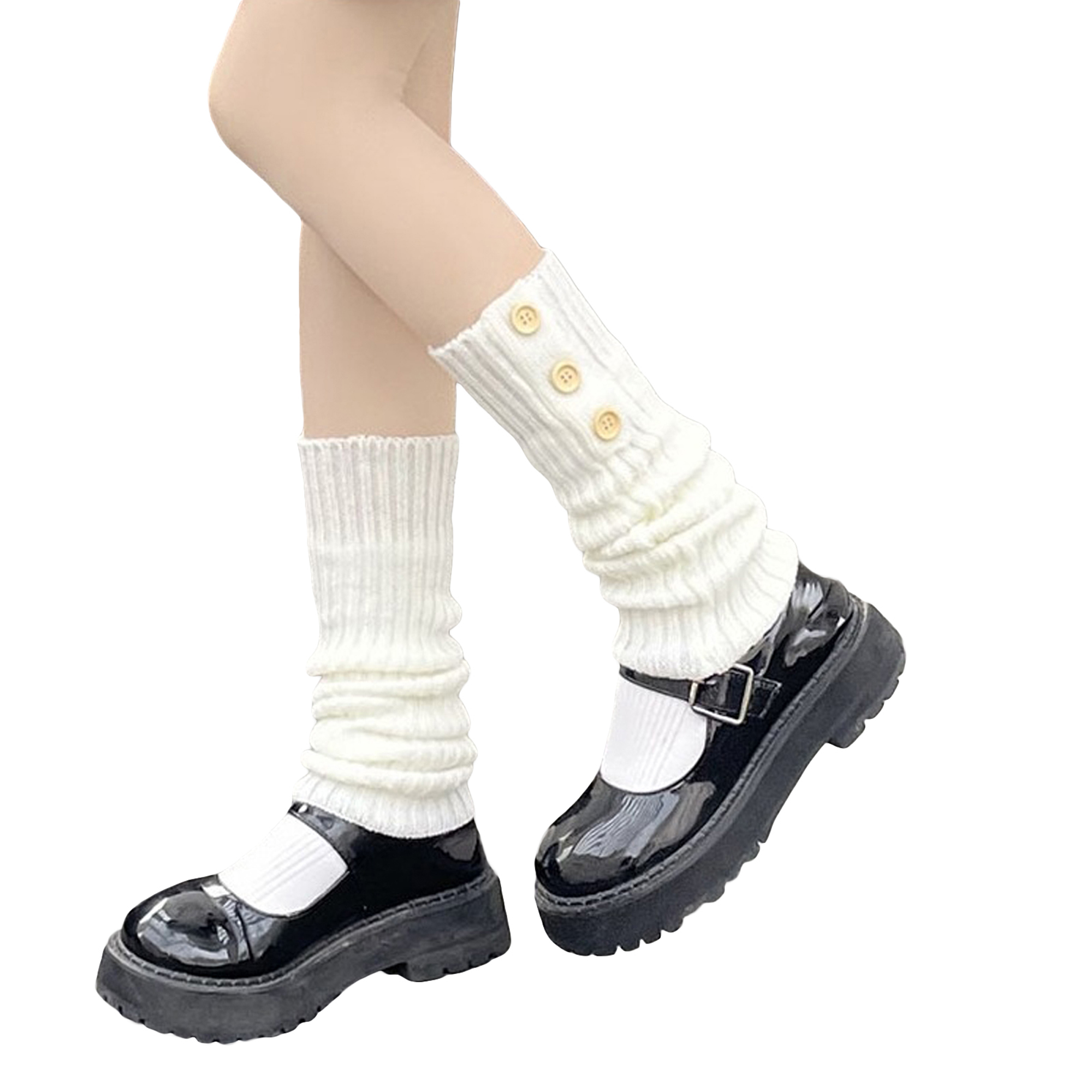 Liacowi Leg Warmers for Women 80s 90s Harajuku Baggy Goth Leg Warmers