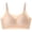 Khaki, variant on Zpanxa Wireless Bras for Women Seamless Push-up Breathable Adjustable Straps Everyday Bra Black 38BC