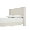 thumbnail image 6 of GDF Studio Bohdi Queen Indoor Upholstered Metal Tall Headboard Bed with Wingback, Textured Beige, 6 of 12