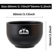 thumbnail image 2 of Grandslam Deluxe Shaving Kit for Men, 3 in 1 Shaving Set Includes Shaving Brush, Stainless Steel Shaving Bowl and Razor & Brush Holder, Black Set, 2 of 7