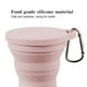 thumbnail image 4 of Plegable 180 Ml Con Tapa Retráctil Portátil Silicona para Viajes () Rosa, 4 of 5