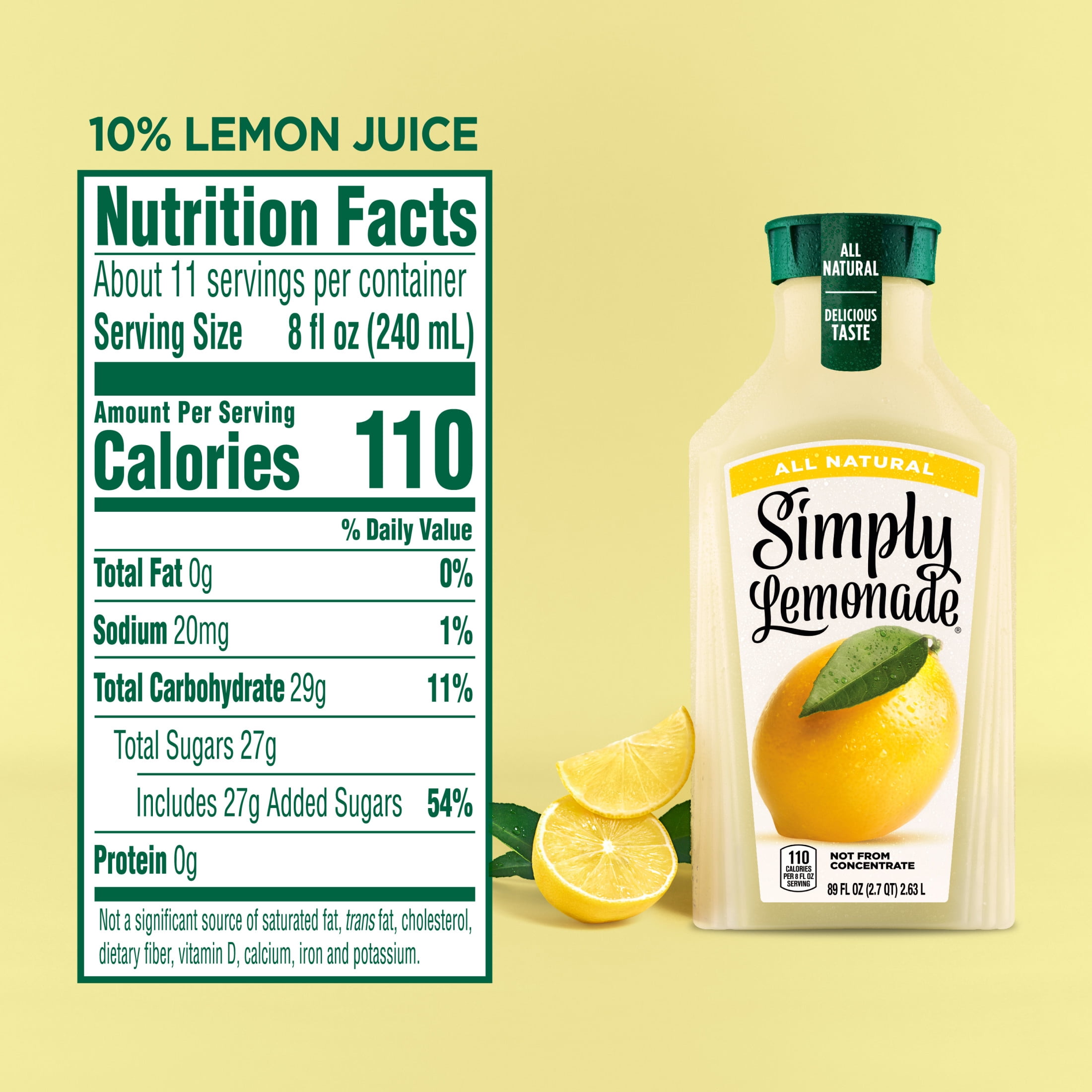 Simply Lemonade 89 fl oz Refreshing Beverage for Warehouses
