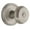 Satin Nickel, variant on Grandeur Bouton Door Knob with Georgetown Plate