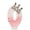 Number 0, variant on Pink Cartoon Creative Number Birthday Candle with Diamond Crown, Elegant Cake Topper for Milestone Celebration, Party Decor Accessory, Number 0