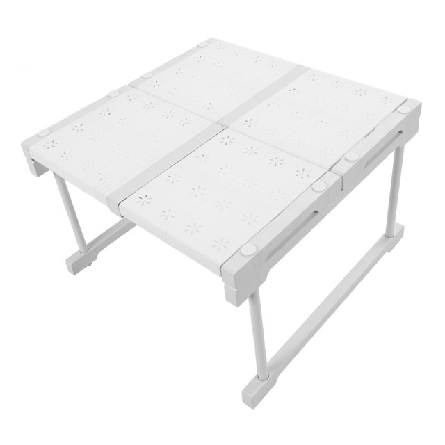 Telescopic Closet Storage Shelf, Carbon Steel Expandable Cabinet Shelf Rack Organizer Riser for Kitchen Bathroom Cupboard Width 48cm