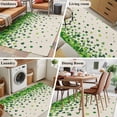 thumbnail image 5 of 3'x5' Rug for Living Room Bedroom, St. Patrick's Day Washable Area Rugs Non-Slip Carpet Mats, Spring Lucky Shamrocks Leaves Retro Country Indoor Low Pile Area Rug Runner for Kitchen, Mudroom, 5 of 8