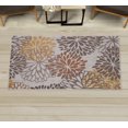 thumbnail image 1 of Flower Decorative Rug, Modern Dahlia Inspired Petals Blossom Abstract Garden Art Design Print, Quality Carpet for Bedroom Dorm and Living Room, 6 Sizes, Taupe Cinnamon Orange, by Ambesonne, 1 of 1