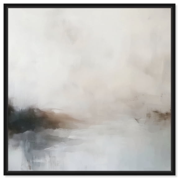 Myst Canvas Fall Abstract Art by Art Remedy, Black Frame, 12" x 12"