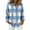 A-Sky Blue, variant on LIZUOJUNF Plaid Shirts for Women Button Down Shirts Long Sleeve Business Casual Tops Fall Winter Jackets Tops Trendy