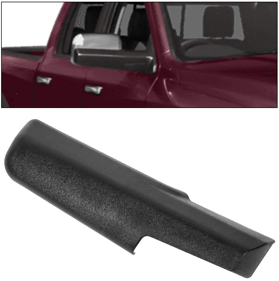 Right Side Trailer Tow Mirror Cover Cap For 2011-2019 Dodge RAM 1500 - Black, Textured, Part 68263392AA