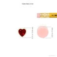 thumbnail image 4 of ANGARA Natural Bezel-Set Solitaire Heart Ruby Pendant in 14K Yellow Gold for Women (Size-4mm) | July Birthstone, Birthday, Anniversary, Jewelry Gift for Women | Natural Ruby Necklace, 4 of 8