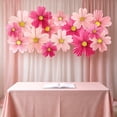thumbnail image 6 of 18 Pcs Paper Flower Fan Decorations, Springtime Party Decor, Layered Paper Fans, Reusable Hanging Classroom Decorations, Birthday Wedding Event Backdrop Multicolor, 6 of 6