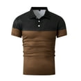 thumbnail image 3 of Mens Shirts Gifts for Men Charming Men's Shirt Super Light Short Sleeve Casual Men's Wear Coffee Cotton Blend S, 3 of 4