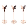 thumbnail image 2 of 5 Pcs Photo Clips Metal Table Number Holders Desktop Name Place Holders Menu Memo Clips for Wedding Banquet (Rose Gold), 2 of 7