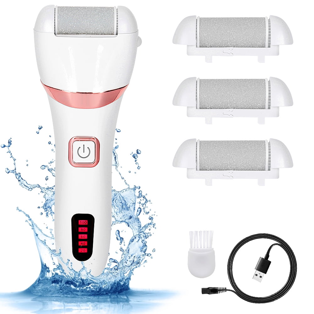 DOTSOG Electric Callus Remover Foot File Rechargeable Pedicure Foot Care File for Tough Skin With 3 Coarse Pumice Stone