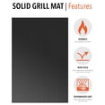 thumbnail image 3 of BBQ Butler Black Grill Mats - Non-Stick Grilling/Roasting/Baking - 2 Mats, 3 of 7