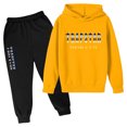 thumbnail image 2 of Trapstar Ensembles de Chandails à Capuchon pour Enfants, Chandails Graphiques à Manches Longues pour Garçons et Filles, Coupe Ample, Chandails à Enfiler Trapstar Style Rue + Pantalons de Survêtement, Ensemble pour Enfants de 2 Pcs, Ensembles de Chandails Classiques (Jaune, 120), 2 of 4