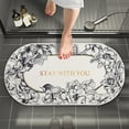 thumbnail image 6 of Clearance! Fanshiluo Bathroom Rugs Non-Slip Water Absorbent Mat Used In Bathroom,Shower,Room,Soft Microfiber Machine Washable Bath Mat (Deco,19x26''), 6 of 7
