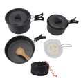thumbnail image 2 of Camping Cooking Pots Set, Camping Cookware Anti Stick Aluminum Oxide with Bowls for Outdoor, 2 of 7