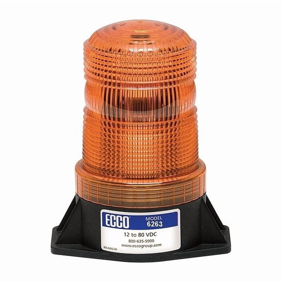 Ecco Beacon,Amber,4-29/32" H 6263A