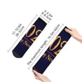 thumbnail image 4 of Naloa 2025 Happy New Year 3 Ankle Socks for Women Non Slip Socks No Show Socks Classic Low Cut Casual Socks Casual Socks, 4 of 7