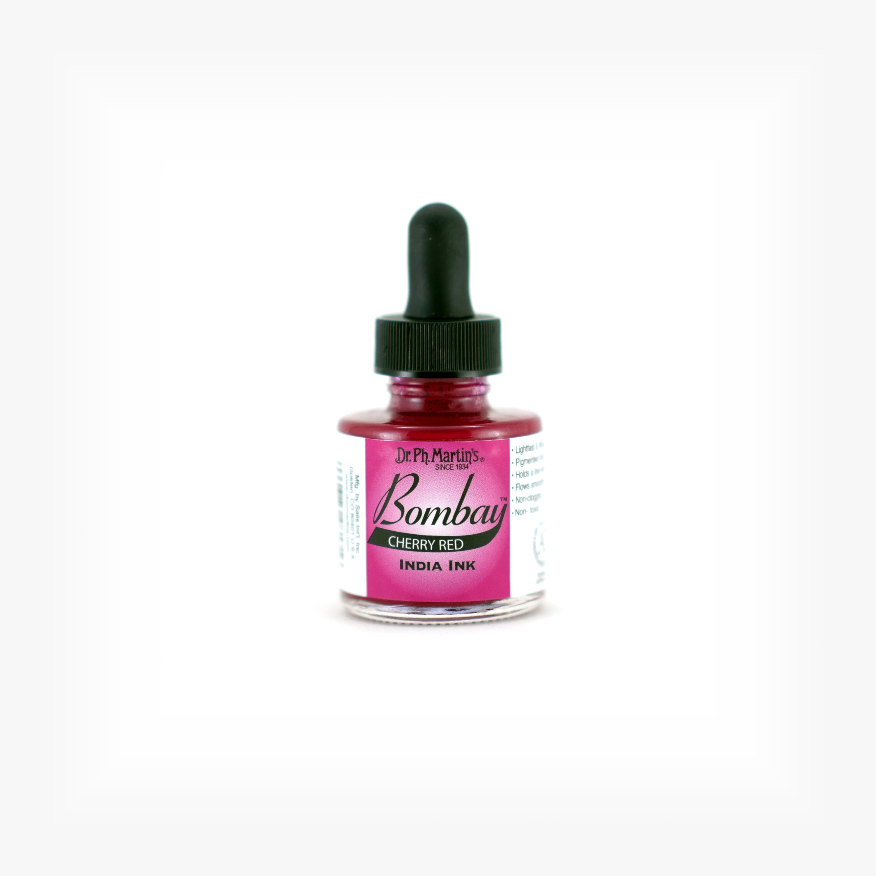 Dr. Ph. Martin's Bombay India Ink, 1.0 oz, Cherry Red (17BY)
