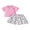 Multi-color, variant on BemeyourBBs Toddler Baby Girl Golf Outfit Infant Baby Girls Summer Clothes Collared Short Sleeve Button Down Shirt and A-line Skirt Set Toddler Girls 2 Piece Summer Outfit