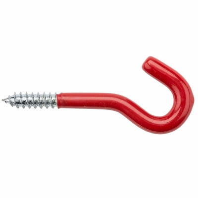 

National 4PK V2211 2 Pack 5/16 x 4-1/2 Red Vinyl Coated Screw Hook Designed T