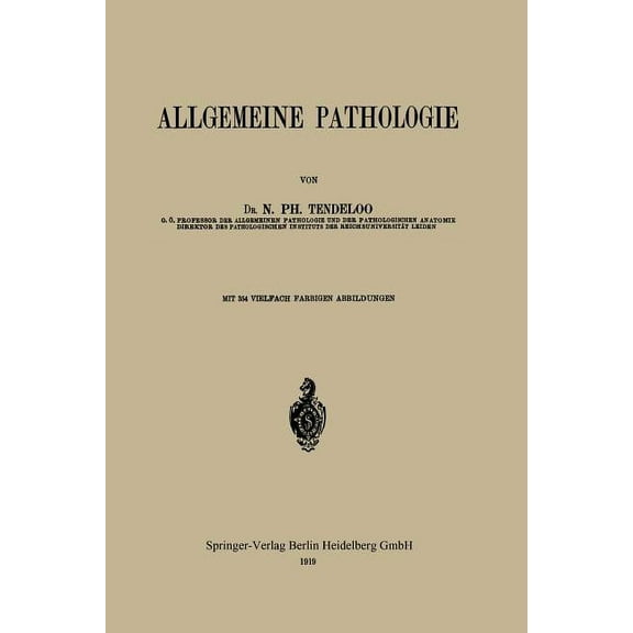 Allgemeine Pathologie, (Paperback)